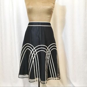 Ann Taylor loft mesh overlay skirt